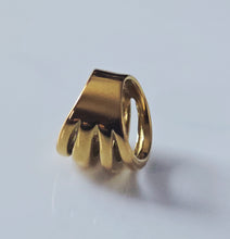 Charger l'image dans la galerie, Bague Élégance Dorée – Acier Inoxydable, Taille 8