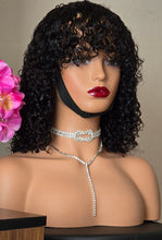 Load image into Gallery viewer, No=06 _ Perruque 12 pouces – Afro et curly en une seule perruque ,Densité 200 % – Couleur Noir Naturel