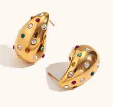 Charger l'image dans la galerie, Boucles d’oreilles en forme goutte d’eau en acier inoxydable – Élégance et modernité