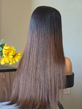 Load image into Gallery viewer, No=22_ Perruque Vietnamienne Couleur marron ombré – 26 Pouces, 200 % de Densité