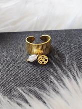 Charger l'image dans la galerie, Bague en acier inoxydable plaqué or 14K