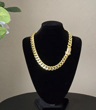 Charger l'image dans la galerie, Chaîne Unisexe en Acier Inoxydable Plaqué Or 14K – 16"~ 40,64 cm de long