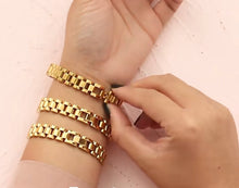 Cargar imagen en el visor de la galería, Bracelet en Acier Inoxydable – Élégance et Durabilité (16 cm)