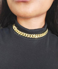 Charger l'image dans la galerie, Chaîne Unisexe en Acier Inoxydable Plaqué Or 14K – 16"~ 40,64 cm de long