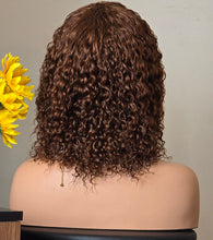 Load image into Gallery viewer, No=16 _ Perruque 12 pouces – afro et curly en une seule perruque , Densité 200 % – Couleur marron