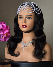 Charger l'image dans la galerie, Accessoire pour la tête en perles blanches