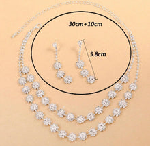 Charger l'image dans la galerie, Ensemble Collier et Boucles d’Oreilles Brillantes – Élégance et Raffinement