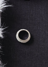 Charger l'image dans la galerie, Bague en Acier Inoxydable avec Cristaux Strass - Élégance Étincelante