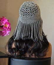 Charger l'image dans la galerie, Accessoire de tête élégant avec perles couleur argent pendantes