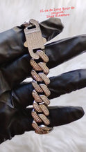Cargar y reproducir el video en el visor de la galería, Bracelet cubain 8" (21 cm tour de poignet) en acier inoxydable – Argenté
