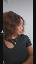 Cargar y reproducir el video en el visor de la galería, Perruque Cheveux brésiliens- Style Afro - 12 pouces - 300% de densités - closure 5*5
