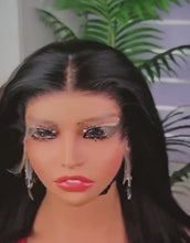 Charger et lire la vidéo dans la visionneuse de la Galerie, 12 pouces lagos hd frontale Glueless pre_plucked wig cheveux brésiliens 250% de Densités.
