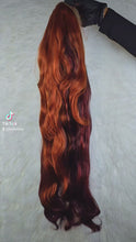 Load and play video in Gallery viewer, Perruque Blend Hair, Lace Front ,28 Pouces | Densité 250%
