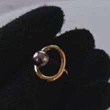 Charger et lire la vidéo dans la visionneuse de la Galerie, Bague en acier inoxydable couleur or et argent
