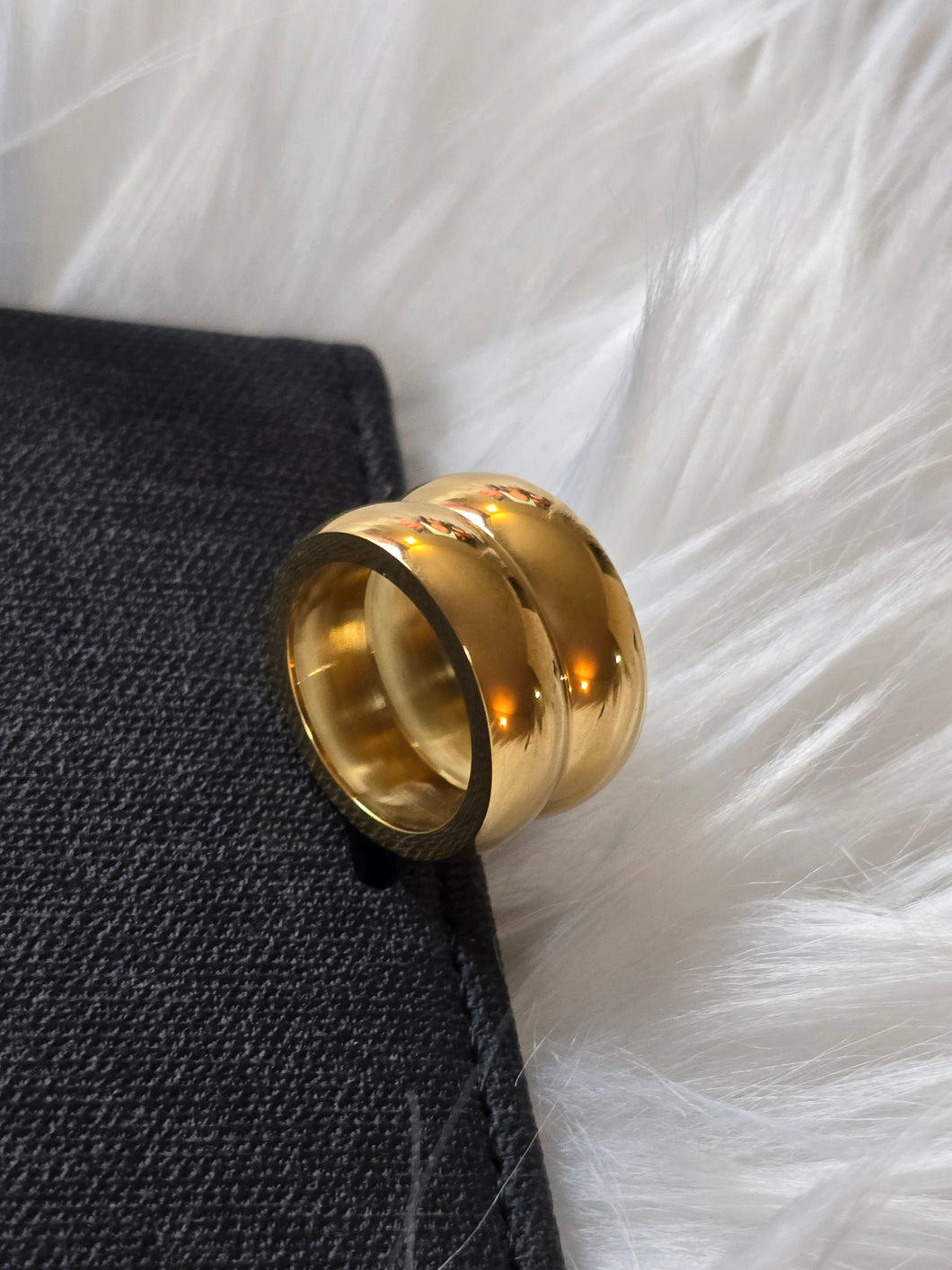 Bague double en un