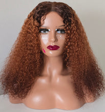Load image into Gallery viewer, No=03 _ 5x5 lace wig – 20 inches – 210% density – with an irresistible ombré color.
