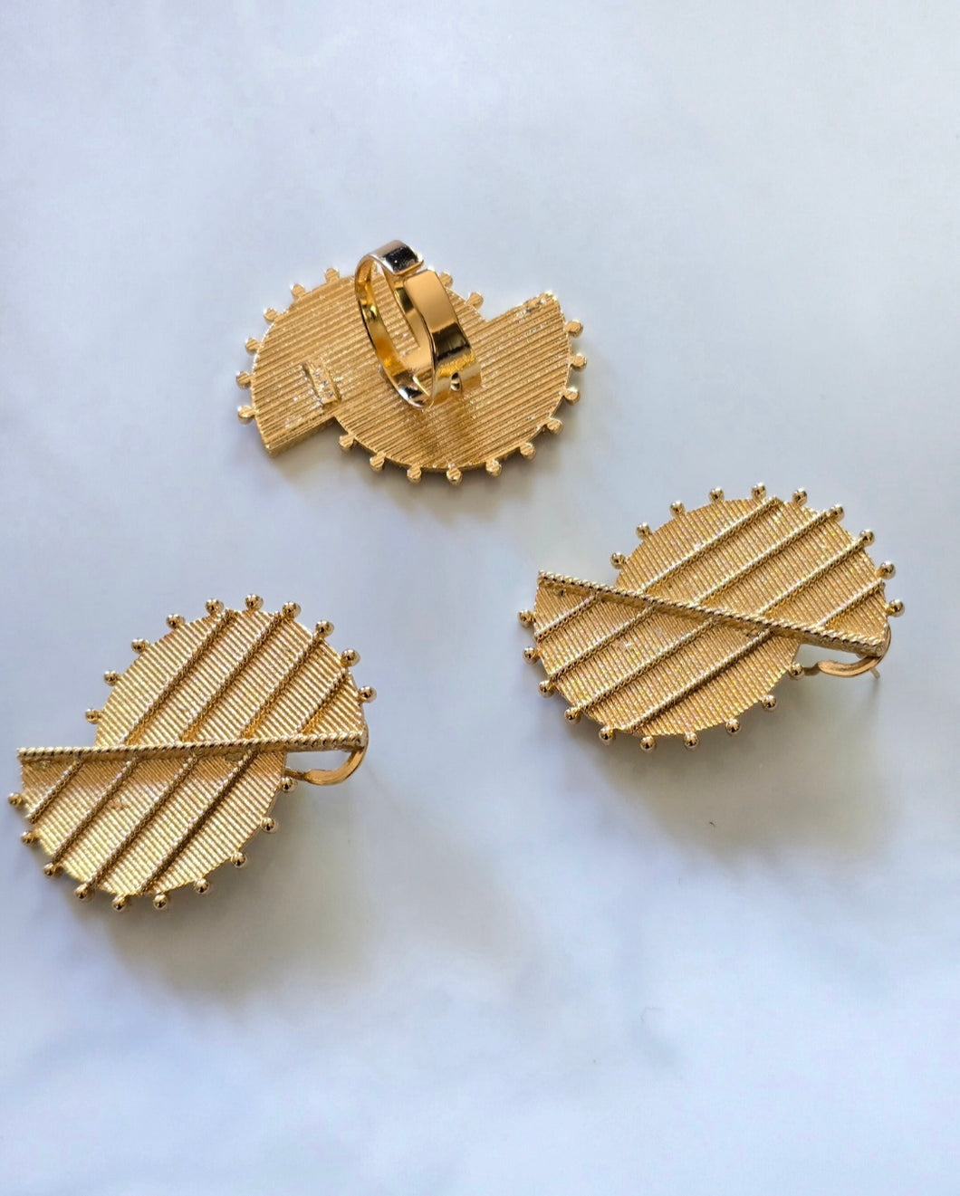 Ensemble bague boucles d'oreilles