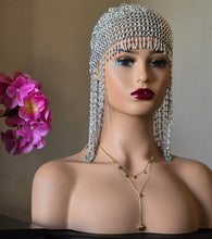 Charger l&#39;image dans la galerie, Accessoire de tête élégant avec perles couleur argent pendantes
