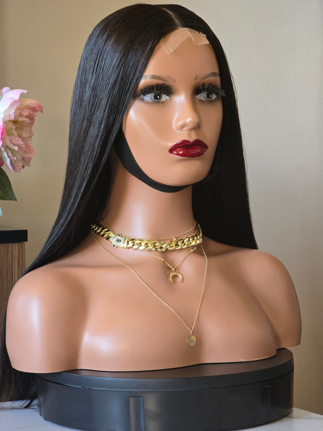 No=08 _ Perruque Vietnamienne – 18 Pouces, 200 % de Densité