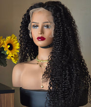 Load image into Gallery viewer, No=02 _ 28-inch Curly Wig – Brazilian Hair – 300% Density – Black – 13x6 Lace Front
