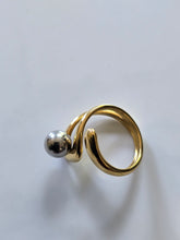 Charger l&#39;image dans la galerie, Bague en acier inoxydable couleur or et argent

