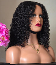 Load image into Gallery viewer, No=21_ glueless curly wig – Black, 14 inches, 200% density 
