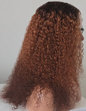Load image into Gallery viewer, No=03 _ 5x5 lace wig – 20 inches – 210% density – with an irresistible ombré color.
