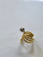 Charger l&#39;image dans la galerie, Bague en acier inoxydable couleur or et argent
