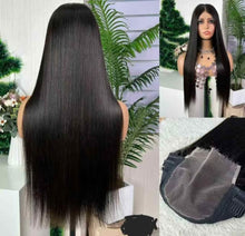 Load image into Gallery viewer, 28 pouces hd glulesswig, cheveux brésiliens 280% de densités avec 4x4 lace.
