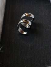 Charger l&#39;image dans la galerie, Bague en acier inoxydable couleur argent - Taille 7
