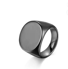 Charger l'image dans la galerie, Bague en acier inoxydable couleur noir pour homme , taille 11
