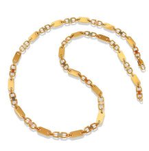 Load image into Gallery viewer, 🔥 Ensemble pour Homme – Chaîne en acier inoxydable 30 pouces (76 cm+ Bracelet 25 cm Couleur Or 18K
